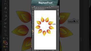 Repeat Radial in Illustrator #adobeillustratorcs #adobeillustrator #illustratortips #shorts #short