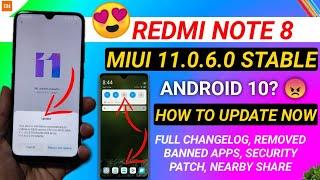 OFFICIAL - REDMI NOTE 8 NEW UPDATE | HOW TO UPDATE REDMI NOTE 8 MIUI 11.0.6.0 STABLE UPDATE, MIUI 11
