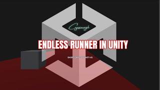 endless runner in unity |  making a game under a  minute #shorts