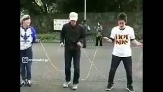 Crazy jump rope action