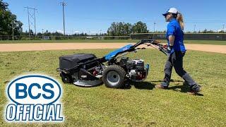 Sports Field Maintenance with BCS Two-Wheel Tractors - Part 3: Lawn Mower