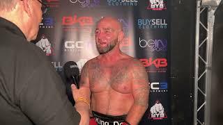 Dom Wilkinson | Post Fight Interview at BYB18 - Police Gazette International Cup