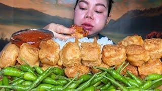 NASI PLUS (GEHU) TAHU ISI SAYUR PEDAS MERCON EXTRA CABE RAWIT,SAMBAL BAWANG PEDAS MUKBANG