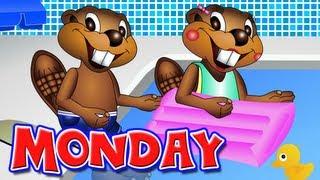 "Days of the Week" - Teach Weekday Names, Monday, Tuesday, ESL, Kindergarten, Baby Learning Songs