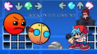 Friday Night Funkin' - "Rock on The Ground" (An Alert Cover) - Lobotomy Geometry Dash 2.2
