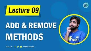 Lecture 09 - jQuery Add & Remove Methods - Learn jQuery in Urdu & Hindi