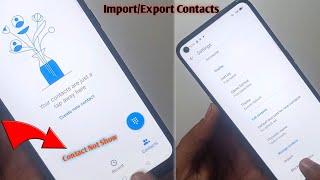 ALL OPPO,Vivo, realme contact Setting || How to Copy Sim Number & import Export Contacts 2023