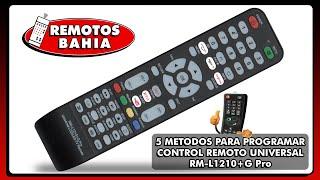 5 METODOS PARA PROGRAMAR UN CONTROL REMOTO UNIVERSAL RM-L1210+G EN UN SMART TV