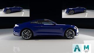 Mustang GT shading or texturing in Autodesk Maya