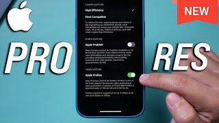How to Activate and Use Apple Prores Video on iPhone 13 Pro and Max