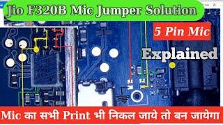 Jio F320B Mic Jumper Solutions || Jio F320B Mic 5 Pin Full Details || Jio F320B Mic Not Working