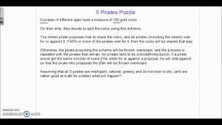 Five Pirates Puzzle