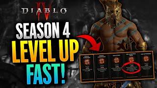 Diablo 4 - FASTEST 1-100 Leveling Guide in Season 4! (Every Class)