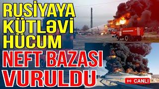 Rusiyaya kütləvi hücum: Neft bazası vuruldu-Xəbəriniz Var? - Media Turk TV