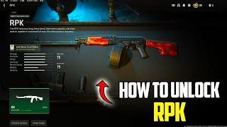 How to unlock RPK on MW2 and WARZONE (MW2 RPK)