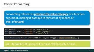 Back to Basics: Forwarding References - How to Forward Parameters in Modern C++ - Mateusz Pusz  2023