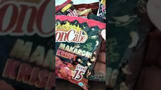 ASMR macam2 Snack || bon cabe makaroni Krispy,yupi,piatos,choco chips,Gery snack