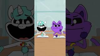 CatNap Failed The School Test | POPPY PLAYTIME CHAPTER 3 #school #funnycartoon #shorts #memes #viral