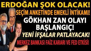 ERDOĞAN ŞOK OLACAK! SEÇİM ANKETİNDE EMEKLİ İNTİKAMI! GÖKHAN ZAN BAŞLANGIÇ! YENİ İFŞALAR PATLAYACAK!