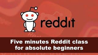 Five minutes Reddit class for absolute beginners