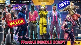 FreeFire&FreeFireMax Vip bundle GG Script Antiban|Crimal Bundle|Hip hop bundle|Root/Non Root