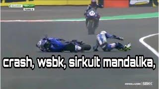 CRASH WSBK MANDALIKA | Free Practice 1 WSBK | Mandalika International Street Circuit