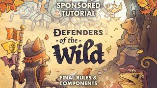 Defenders of the Wild | Sponsored Board Game Tutorial | Final Rules and Components!