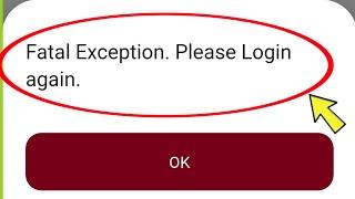 PNB one Fix Fatal Exception Please Login again Problem Solved