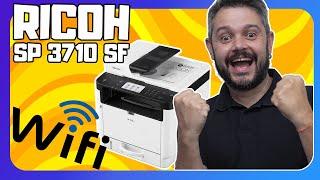 Como Imprimir pela rede Wi-Fi na Ricoh SP 3710 SF