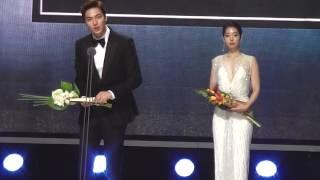 150526 Park Shin hye パク・シネ & Lee Min Ho イ・ミンホ @ Baeksang Arts Awards