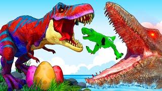 TYRANNOSAURUS REX vs ALL CARNIVORES HERBIVORES ULTIMATE DINOSAUR BATTLE Jurassic World Evolution 2