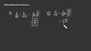 rationalizing denominators