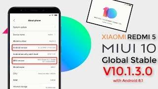 Xiaomi Redmi 5 - MIUI 10 (V10.1.3.0) WITH ANDROID 8.1 [OFFICIAL UPDATE]