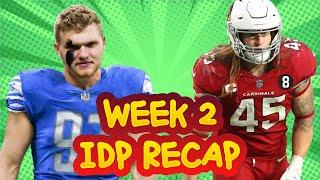 Week 2 IDP Fantasy Football Recap