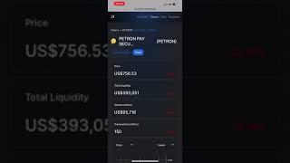 ️THE $5000 Petron Token is now worth $756 and is pinned as $5000 in the system️