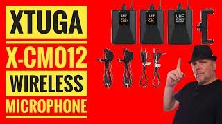 Xtuga X CM012  Dual Wireless Transmitters Microphones and Receiver testing and review