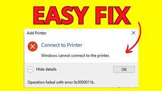 How to Fix Error 0x0000011b Windows Cannot Connect to Printer