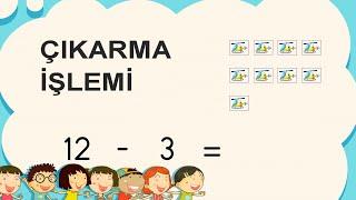 Çıkarma İşlemini Öğreniyorum - Çocuklar için - 1. sınıf, 2. sınıf ve 3. sınıf Kolay-1