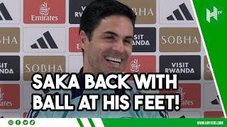  Saka BACK with ball at his FEET! Arteta shares HUGE injury update on Arsenal superstar