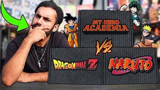 I Bought THREE ANIME MYSTERY BOXES TO SEE WHICH ONES THE BEST!! *NARUTO VS DRAGON BALL VS MHA*