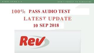 HOW TO PASS AUDIO TEST    REV COM AUDIO TEST COMPLETE