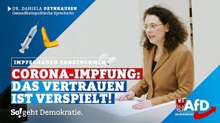 🫷 Impfschäden anerkennen, Schuld endlich eingestehen!