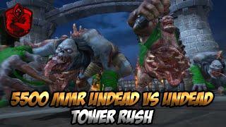 Undead vs 5500 MMR Tower Rush (Reforged)