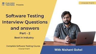 QA testing interview questions and answers Part -2 [Real Time] - Software Testing tutorial