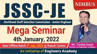 JSSC JE Preparation Strategy | Mega Seminar | All About JSSC JE Syllabus, Exam Pattern,Eligibility