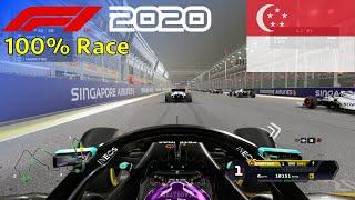 F1 2020 - Let's Make Hamilton 7x World Champion #16: 100% Race Singapore