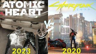 Cyberpunk 2077 VS Atomic Heart - Physics and Details Comparison