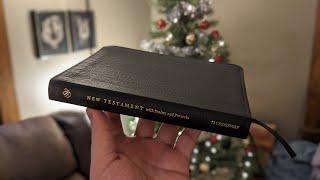 ESV New Testament with Psalms and Proverbs in Black Genuine Leather – Crossway Bible Review