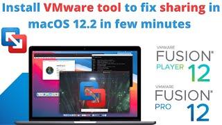 How to install vmware Fusion tools in Mac | vmware Fusion 12.0