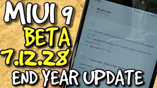 Miui 9 Beta 7.12.28 End Year Update | Game Speed Booster & Some New Features | Hindi - हिंदी